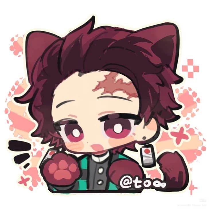 Tanjiro kitty cat thumbnail