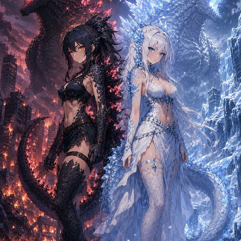 Godzilla and Shimo thumbnail