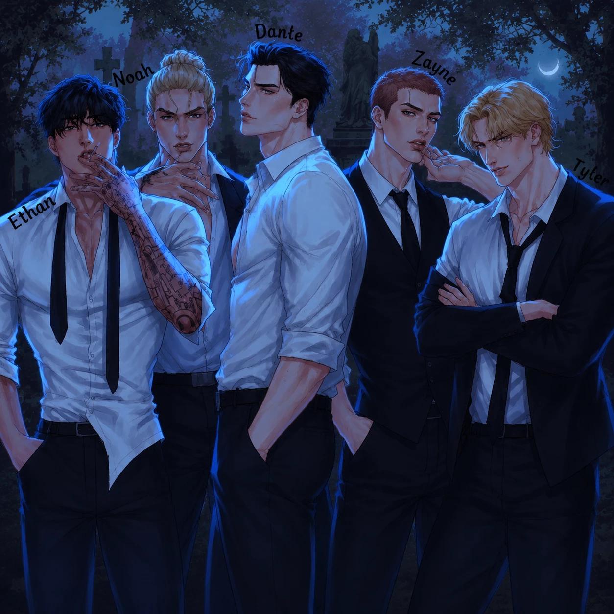 Irmãos alfas (Ethan, Noah, Dante, Zayne e Tyler) thumbnail