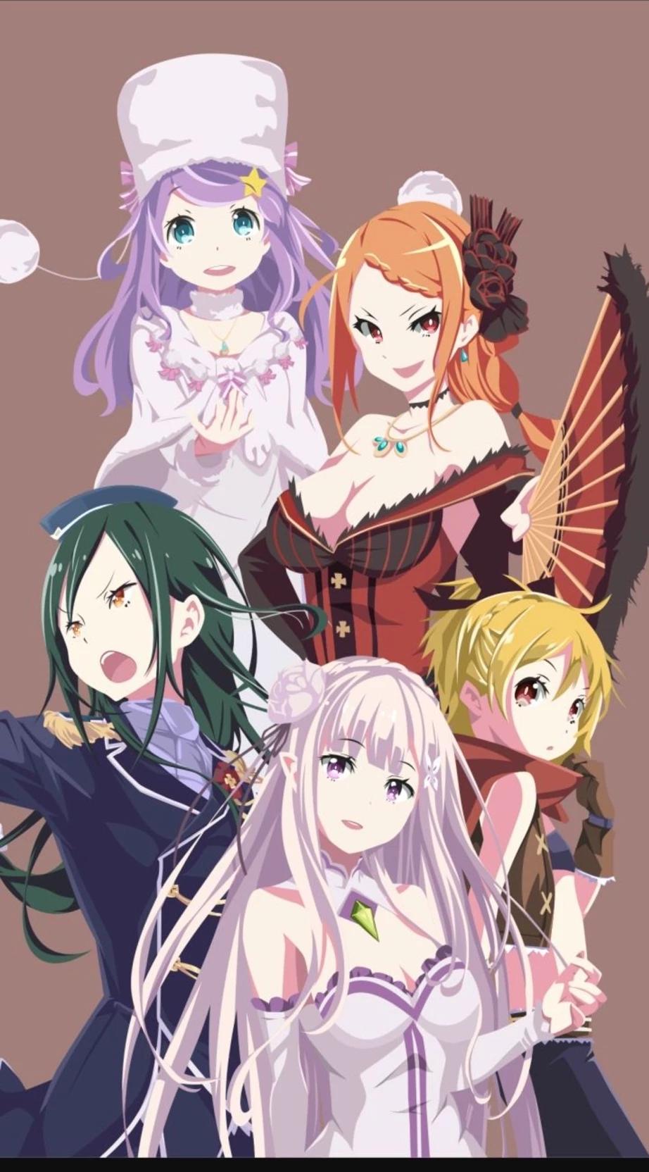 Re:Zero real selection Crush, Priscilla, Emilia, Anastasia, Felt thumbnail