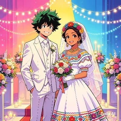 Mha wedding Izuku midoriya and Kenia Anais thumbnail