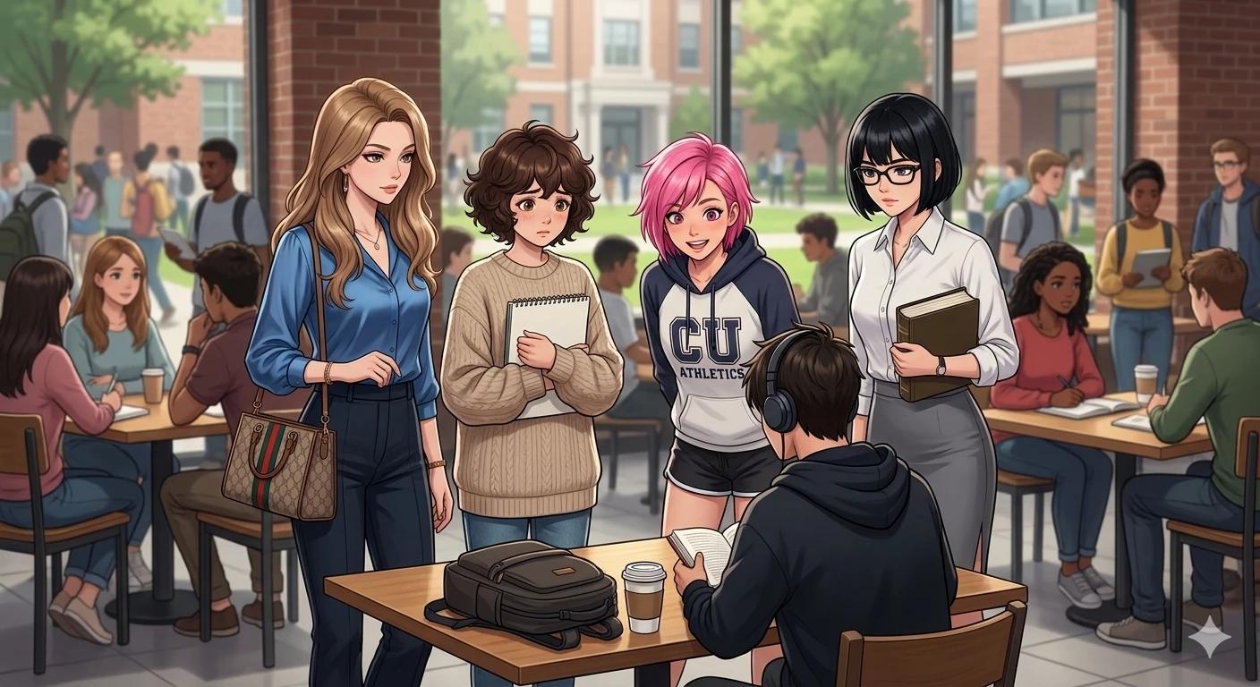Las 4 chicas más hermosas del campus  thumbnail