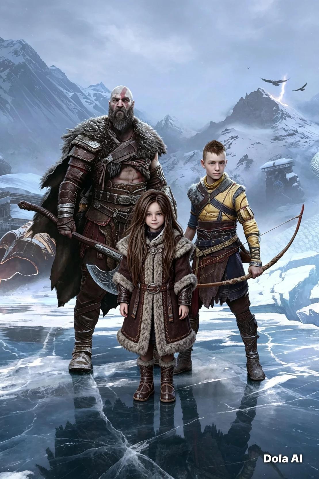 Kratos and Atreus and Kirie thumbnail