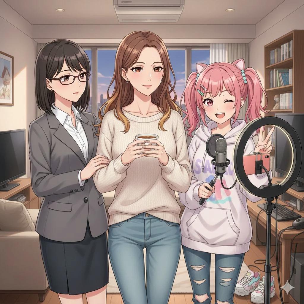 Miyabi, Hinata, and Sakura thumbnail