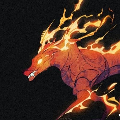 The fire wolf 🔥🐺🖤 thumbnail