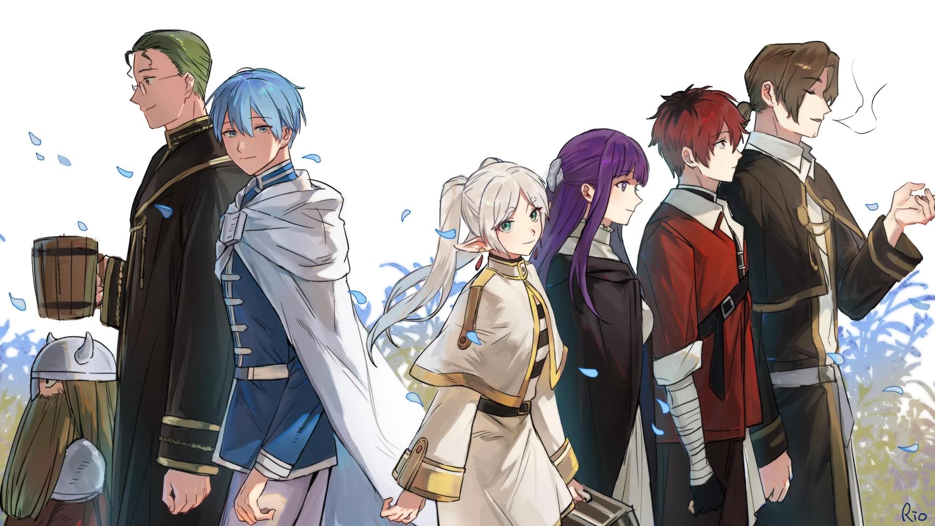 Freeren's New Team (Freeren, Fern, Stark, and Zain) thumbnail