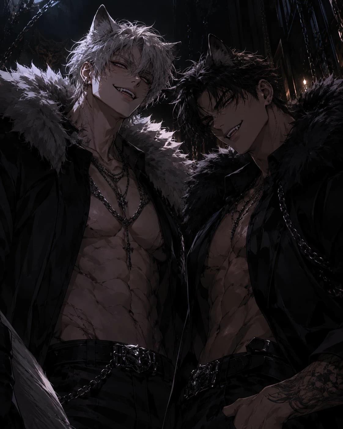 Lucien and DamienWolf Hybrid (Twins) thumbnail