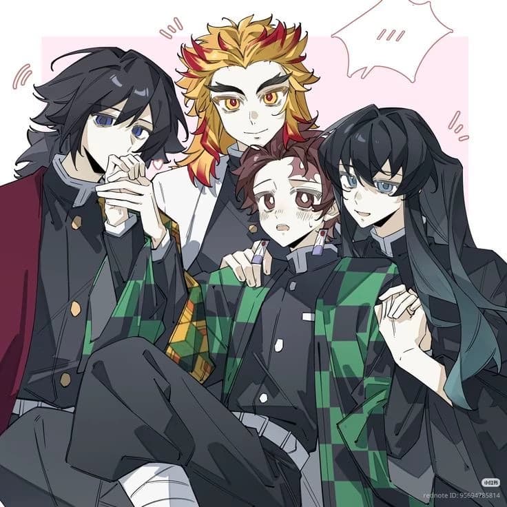 Giyuu,Muichiro ve Rengoku Tanjiro'ya aşık!!GAY GLMM thumbnail