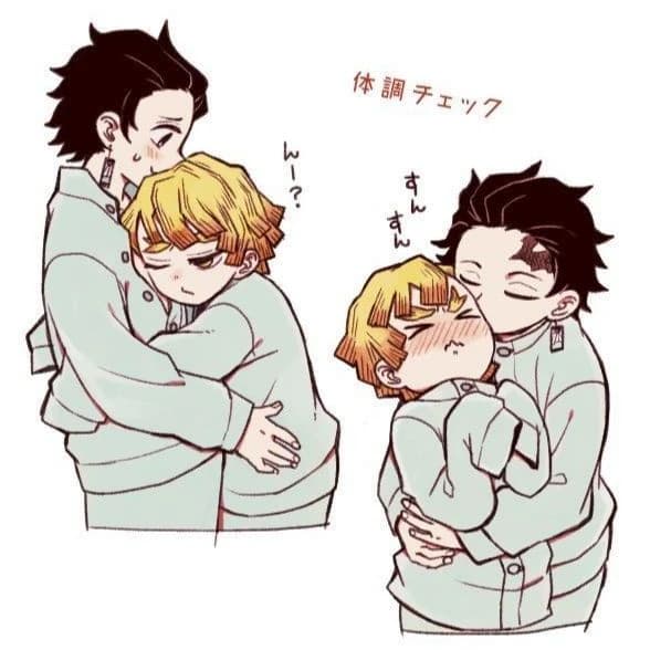 Zenitsu has clung to Tanjiro like a baby thumbnail