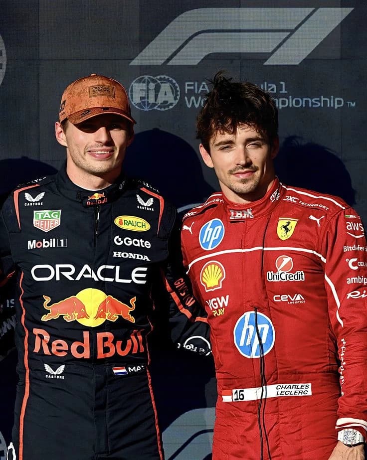 Max Verstappen and Charles leclerc thumbnail