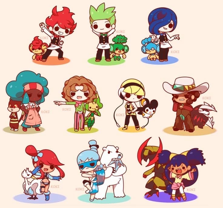 Unova Gym leaders and Champion thumbnail