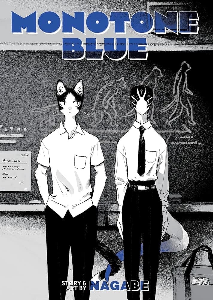 Monotone Blue (cat Hachi and lizard Aoi)  thumbnail