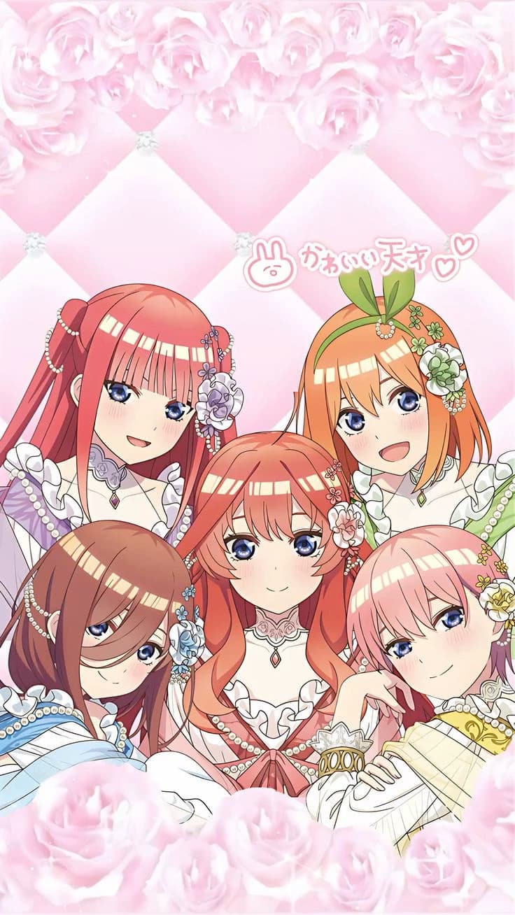 Ichika Nakano, 
Nino Nakano, 
Miku Nakano, Yotsuba Nakano, Itsuki Nakano  thumbnail