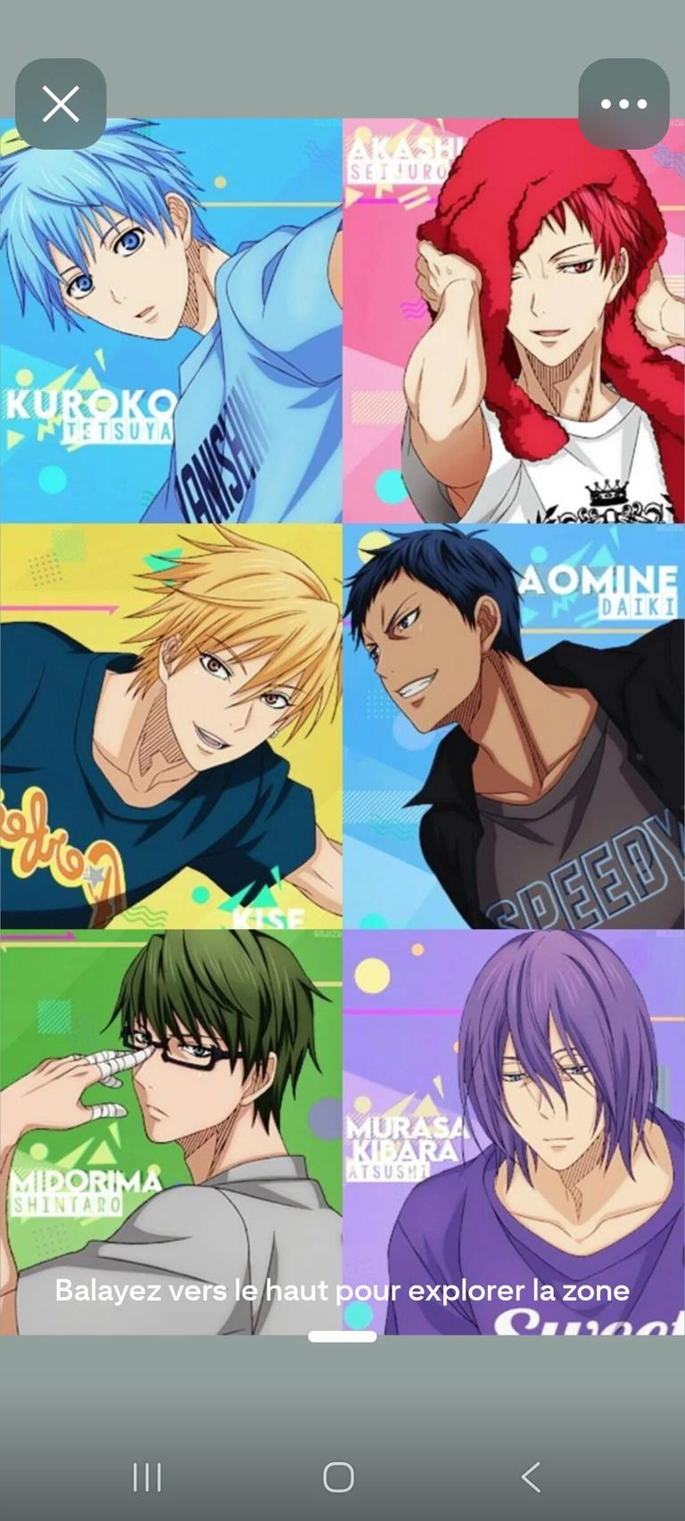 Kise Aomine Murasakibara Midorima et Akashi thumbnail