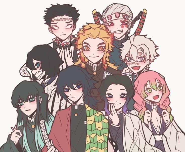 the Hashira pillars thumbnail