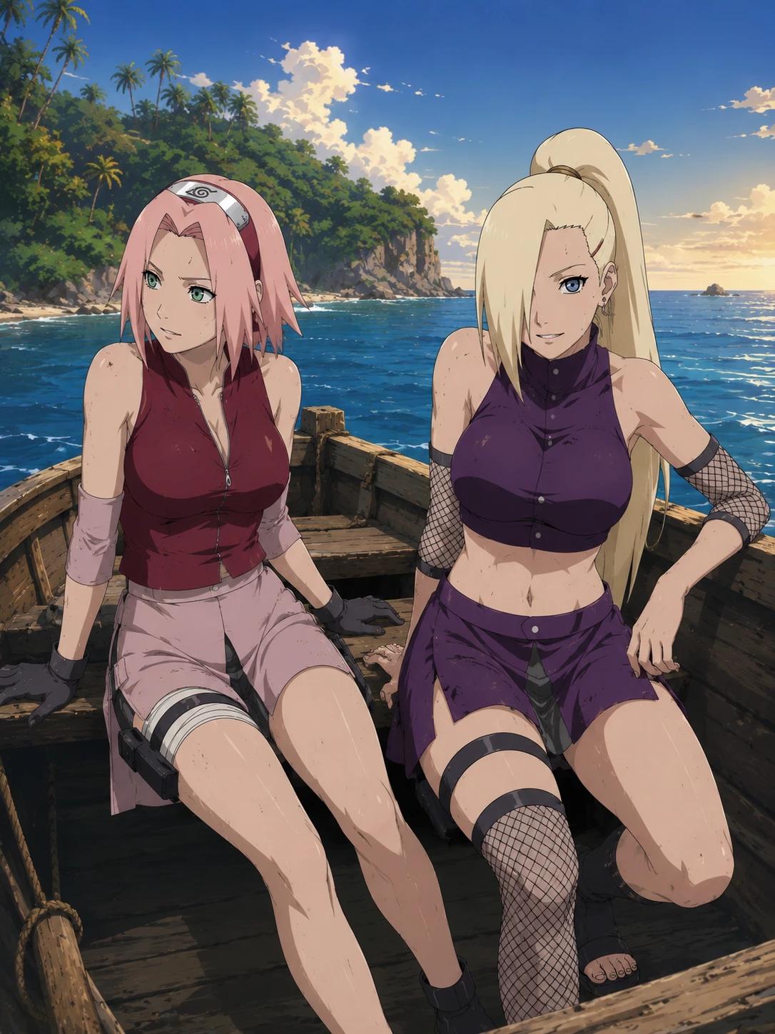 Ino Yamanaka and Sakura Haruno - Desert Island. thumbnail