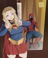 Supergirl X Spiiderman Supergirl Verson thumbnail