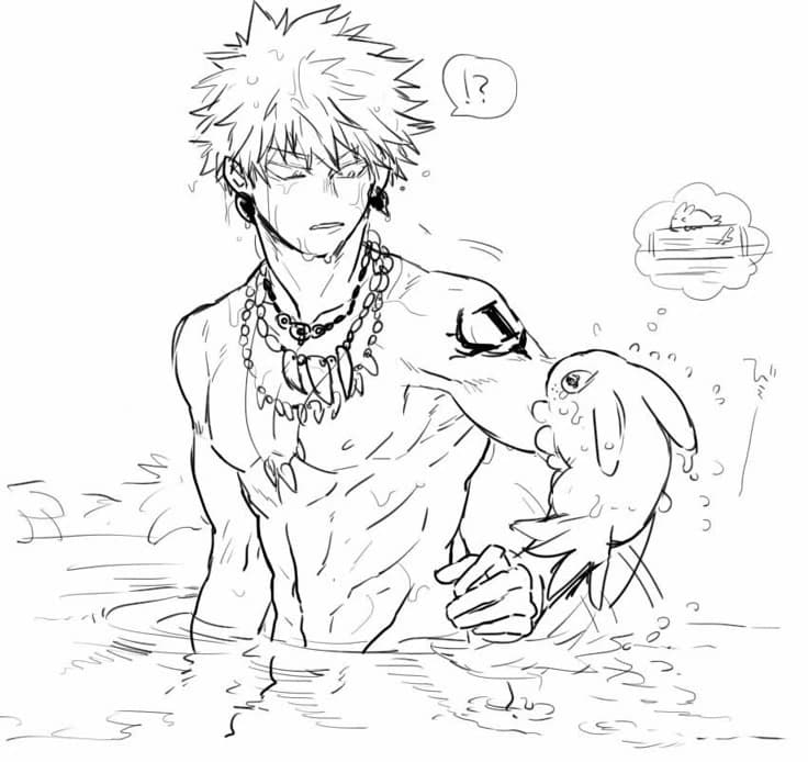 Katsuki Bakugo. (hybrid AU!) thumbnail