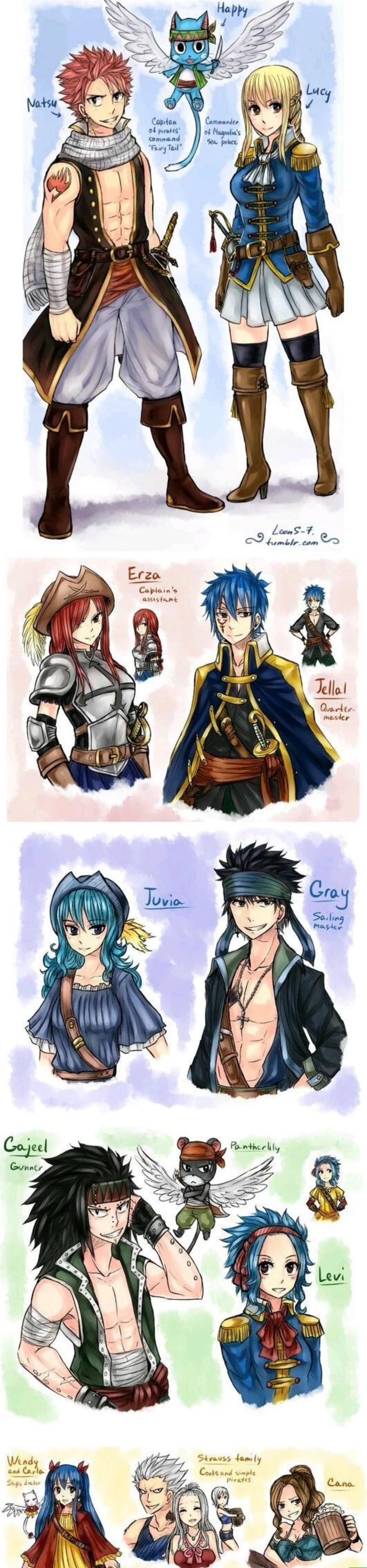 Fairy Tail as pirates thumbnail