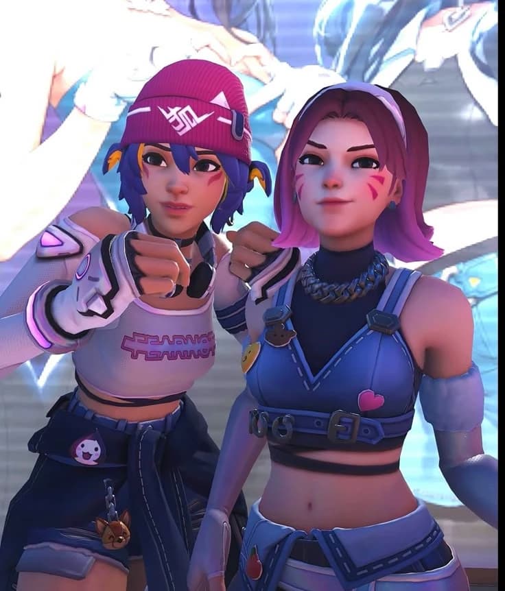 Kiriko and D.va thumbnail