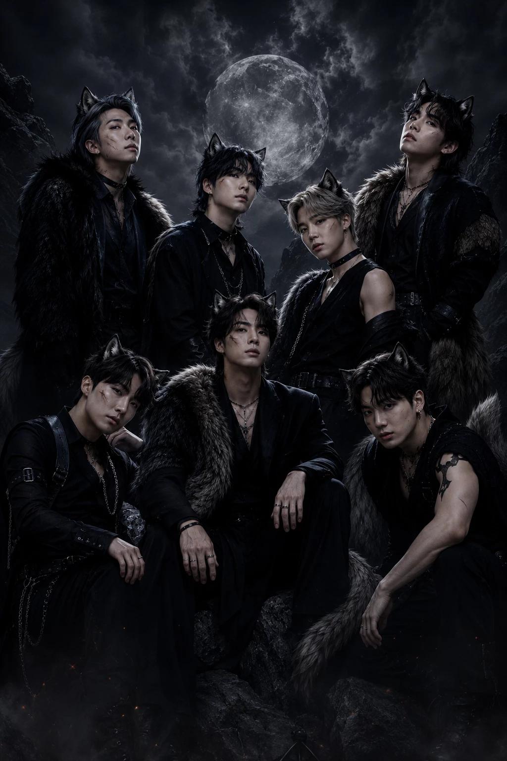 BTS as alpha wolves thumbnail