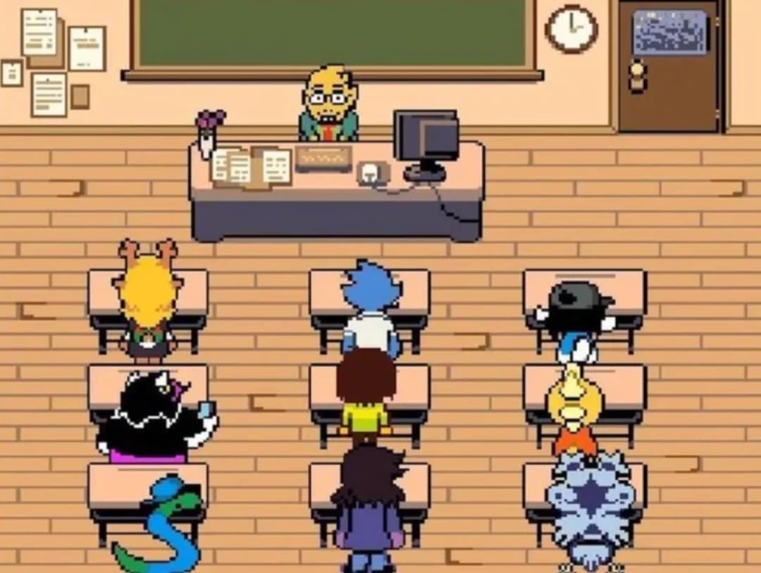 deltarune classroom thumbnail