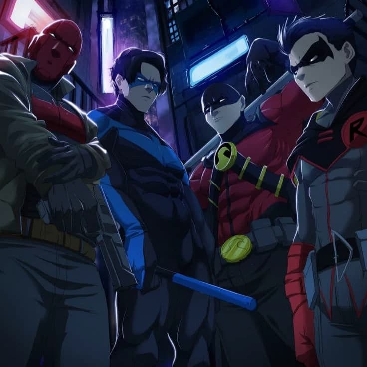 The Four Robins (Nightwing, Red Hood, Red Robin, Robin) thumbnail