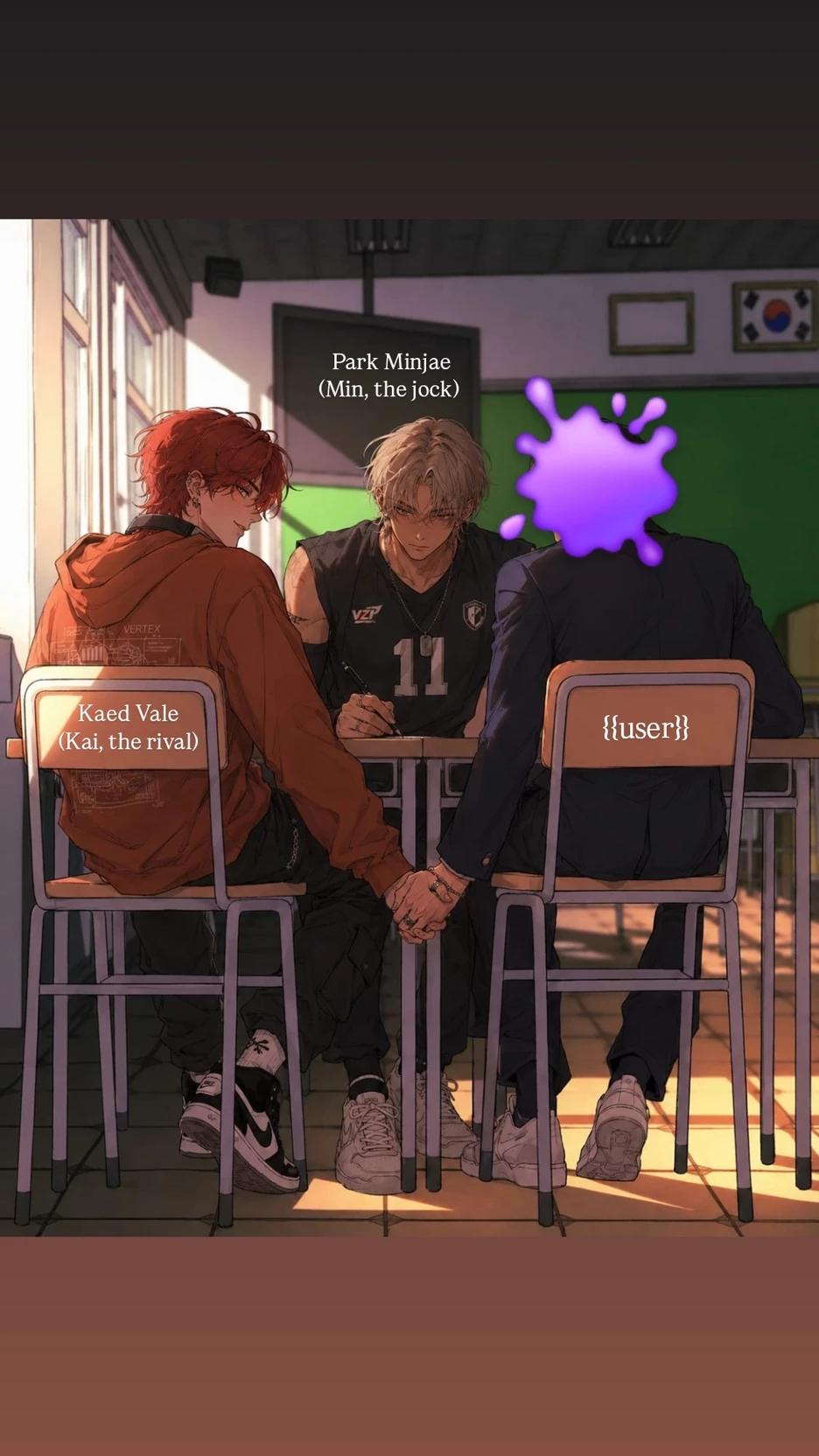The rival, the jock and {{user}} | Love Triangle thumbnail