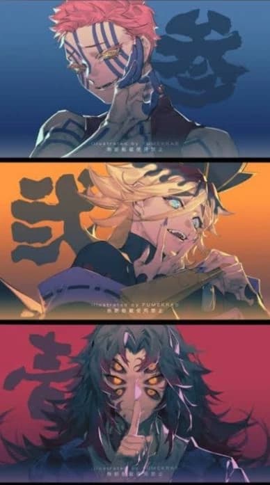 🎀//Akaza, douma and kokushibo with peaks of{{user}}?//🎀 thumbnail