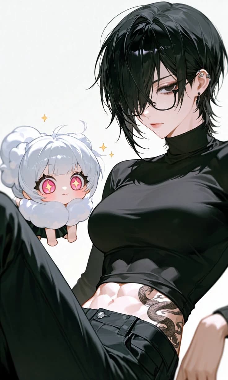 Your femboy girlfriend || Good luck thumbnail