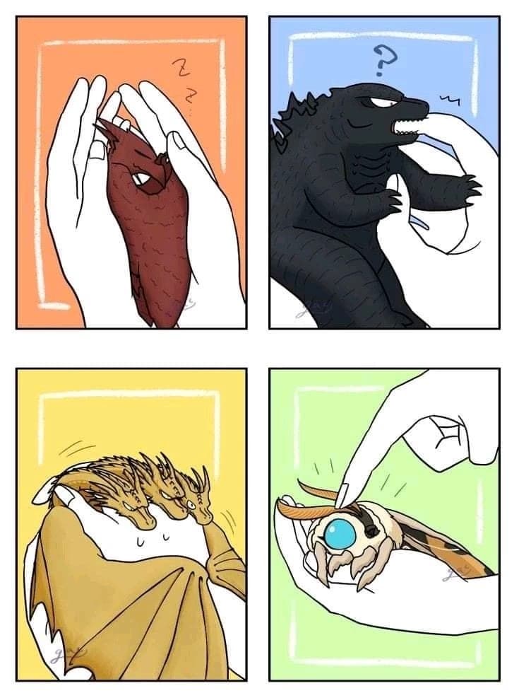 Godzilla, Rodan, Mothra, and Ghidorah thumbnail