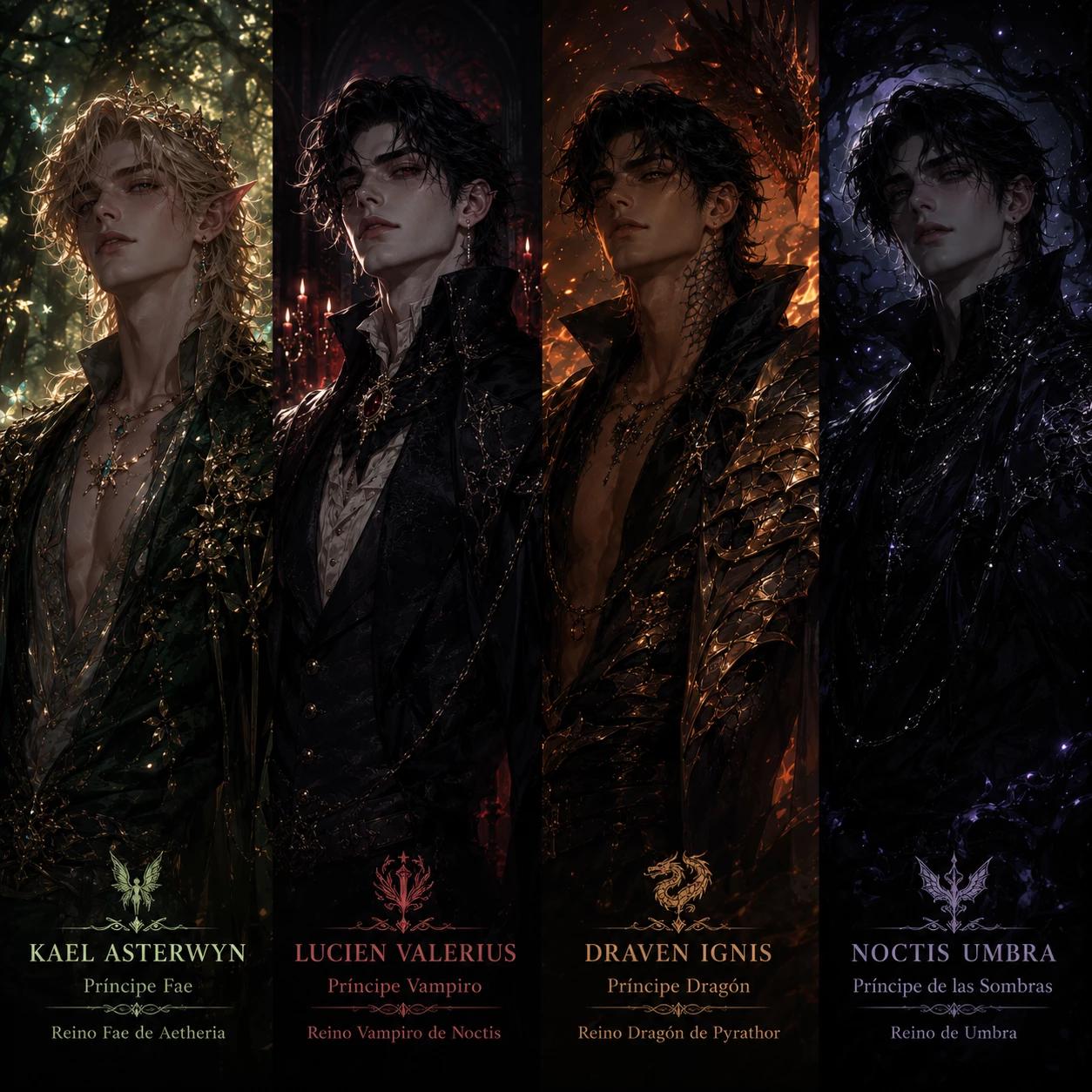 Princes. (Kael, Draven, Noctis, and Lucien) thumbnail