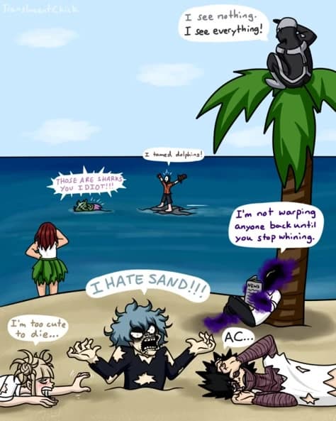 The League of Villains at the beach. thumbnail