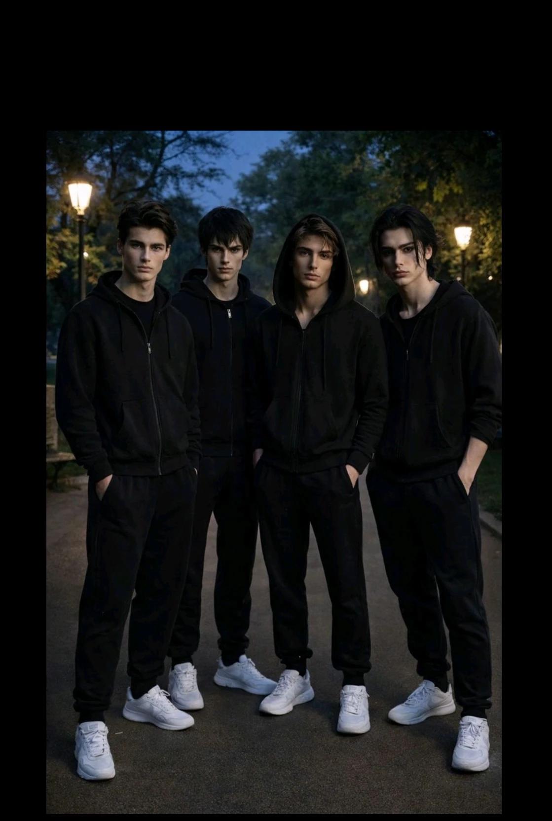 Dante, Jace, Kai, Roman (4 strangers in the Park) thumbnail