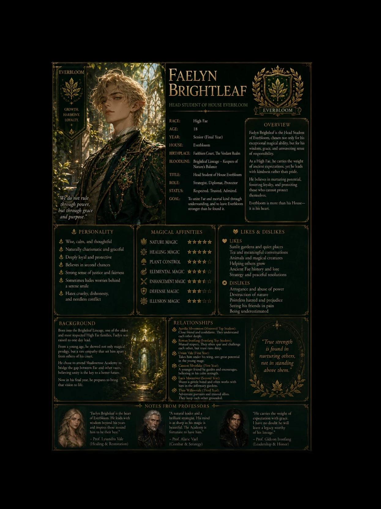 Faelyn Brightleaf (Shadowrose Academy RPG) thumbnail