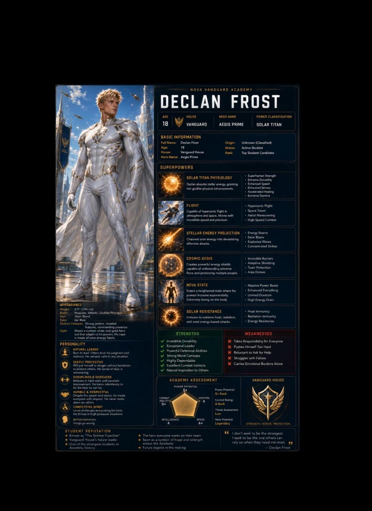 Declan Frost (Superhero School RPG Nova Vanguard Academy) thumbnail