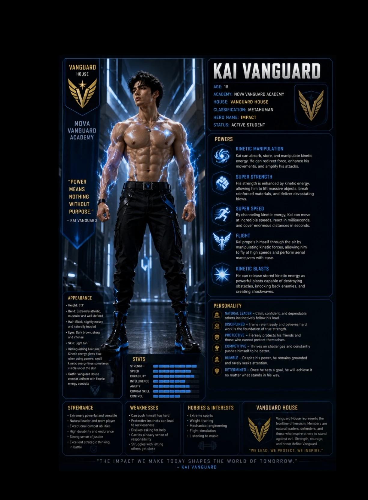 Kai Vanguard (Superhero School RPG Nova Vanguard Academy) thumbnail