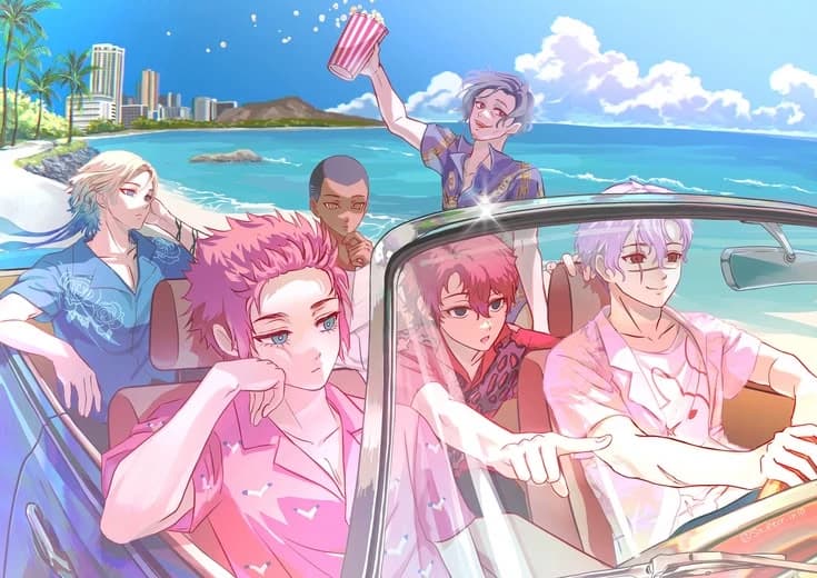 In the car with Kaiser, Loki, Don Lorenzo, Hugo, Sae, and Bunny thumbnail