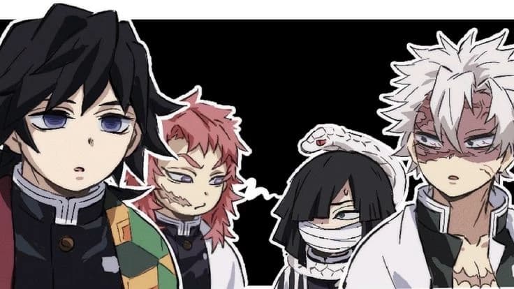 Giyu, Sabito, Sanemi and Obanai thumbnail