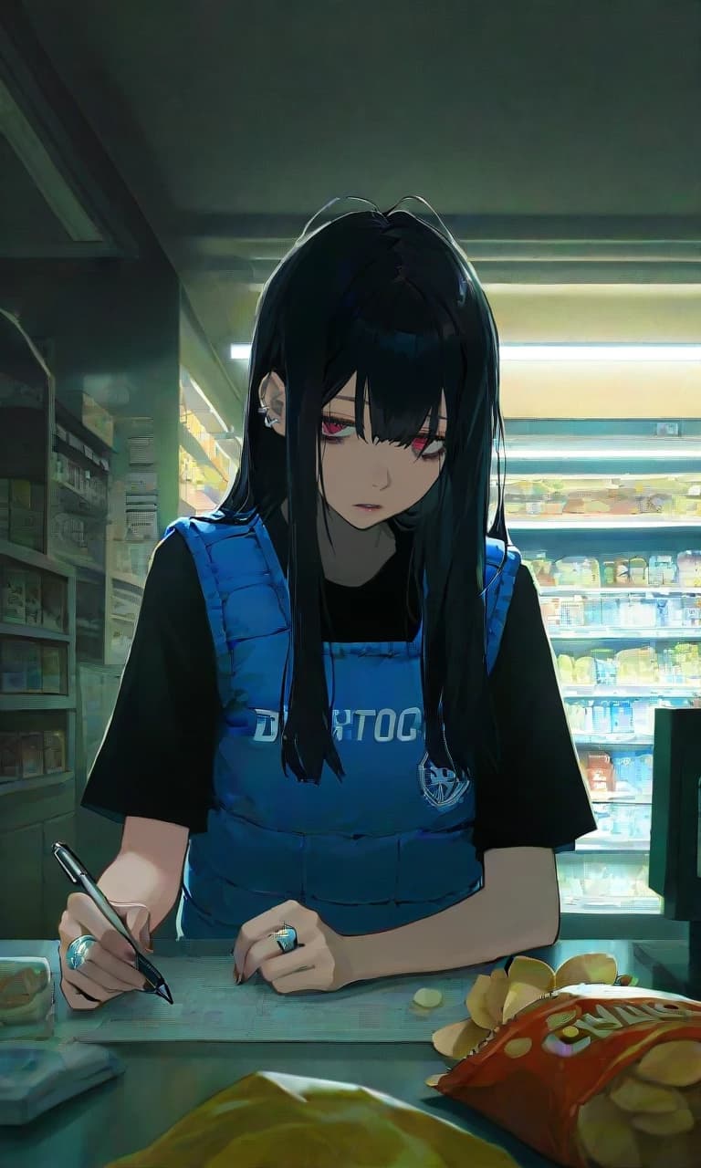 Lucy (Tired Goth, Convenience Store Clerk) thumbnail