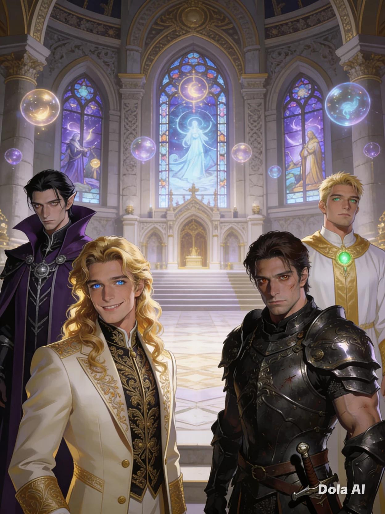 The four protagonists and the Saint thumbnail
