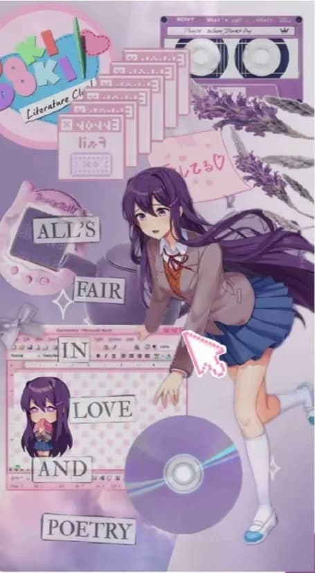 OM x DDLC! ~Double Fandom Warning!🩵 thumbnail