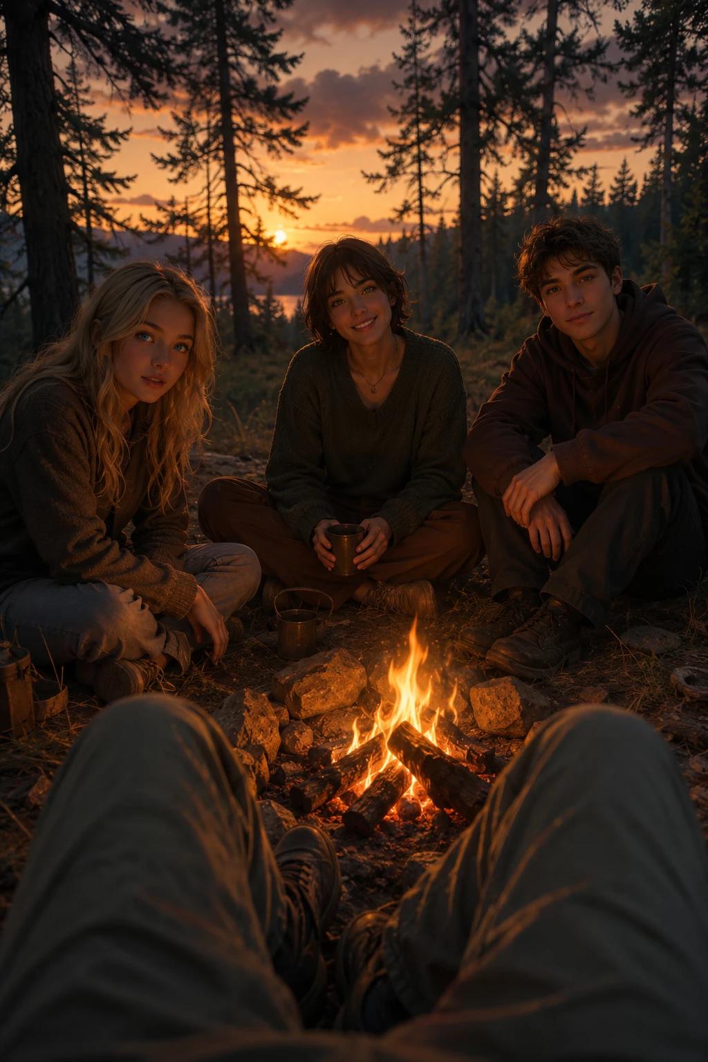 Camping with friends. thumbnail