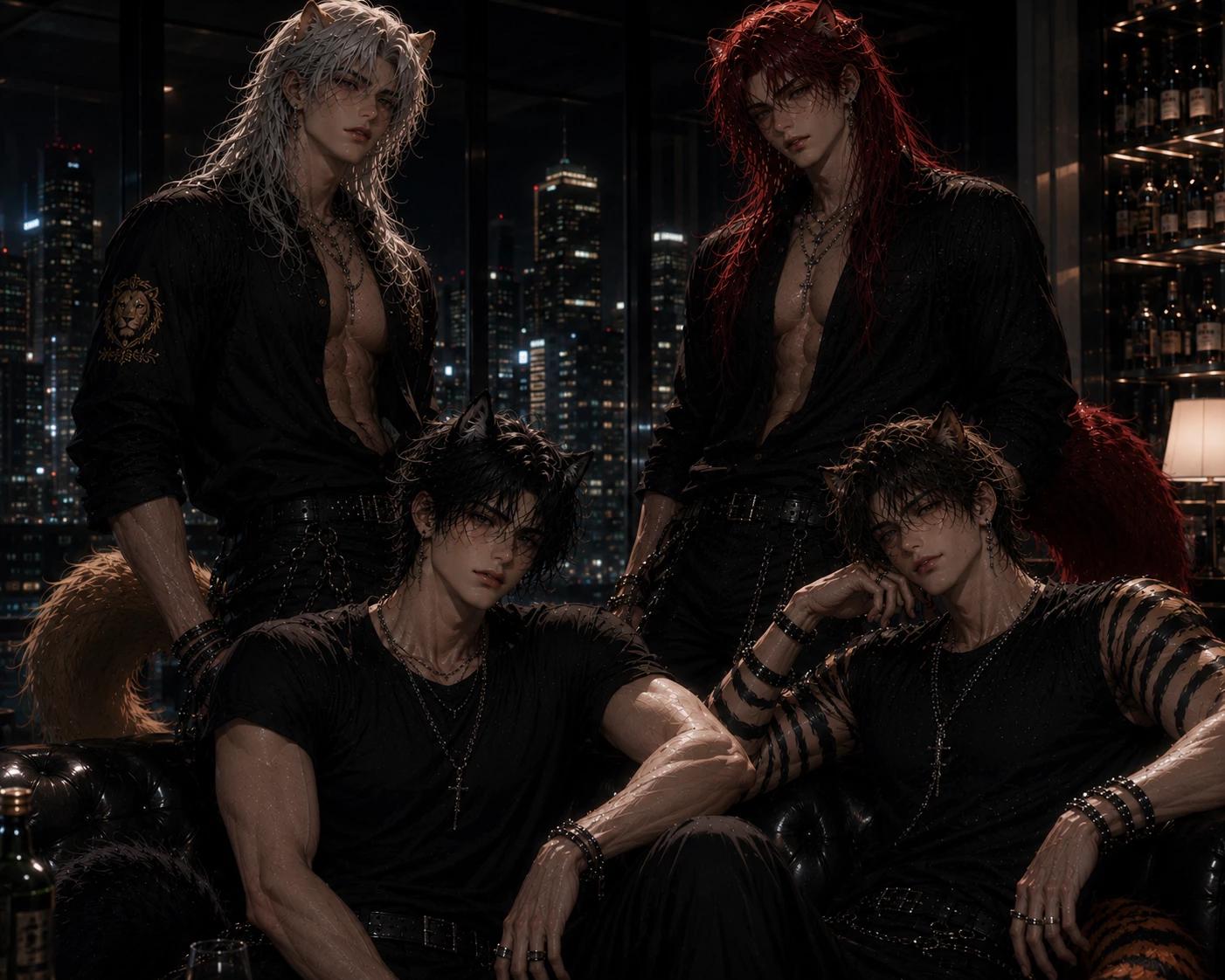 Four Alpha males thumbnail