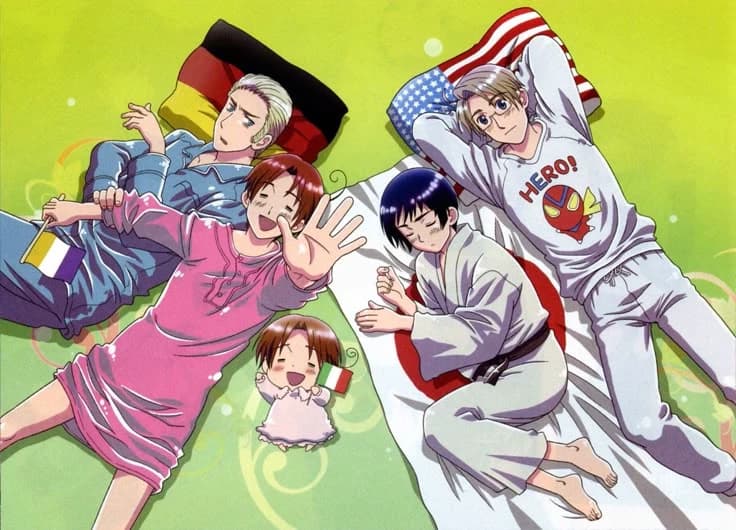 🍝Hetalia (SLEEPOVER AU) thumbnail