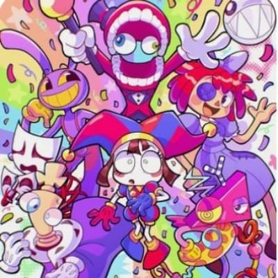 Pomni, gangle, zooble, jax, kinger, ragata, caine y bubble  thumbnail