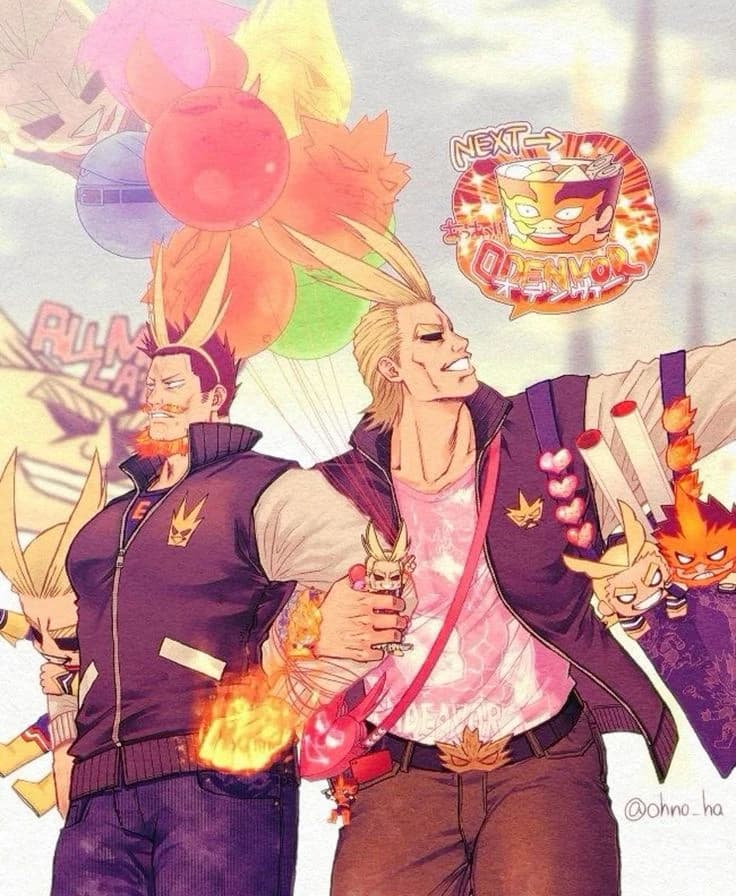 Enji Todoroki and Toshinori Yagi thumbnail