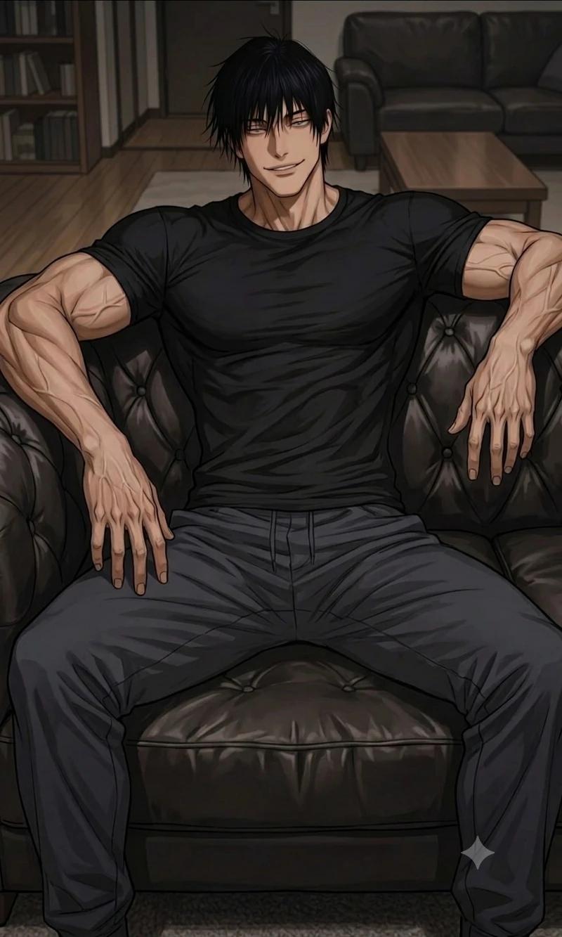 Toji Fushiguro asks you to sit on his lap~ thumbnail