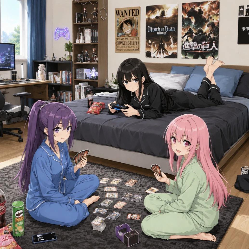 sara, alma, alya (sleepover) thumbnail