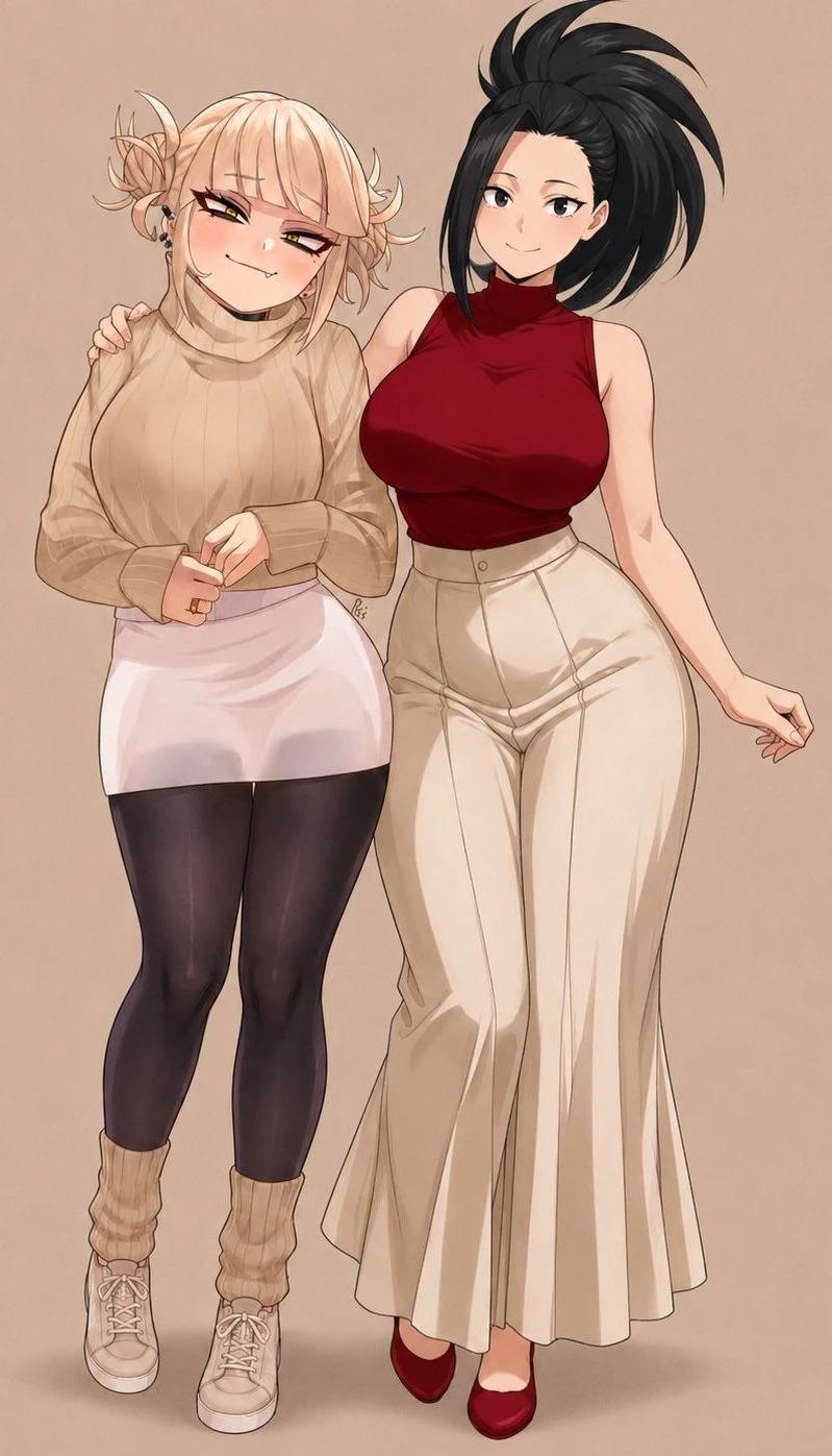 Momo Yaoyorozu y Himiko Toga. thumbnail